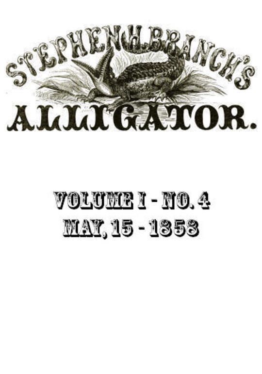 Stephen H. Branch's Alligator Vol. 1 no. 4