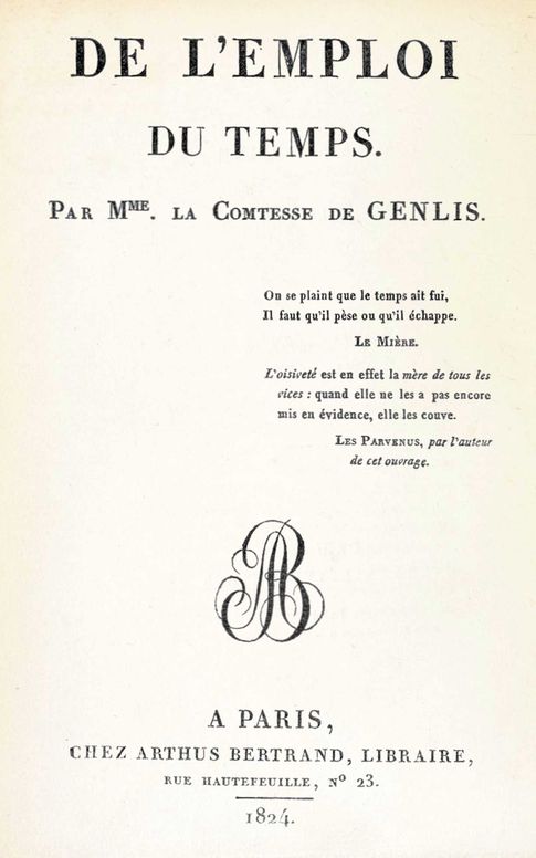 De l'emploi du temps