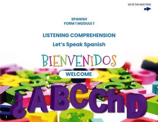 Spanish Form 1 Module 1