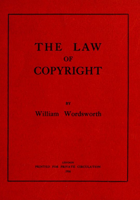 The law of copyright
