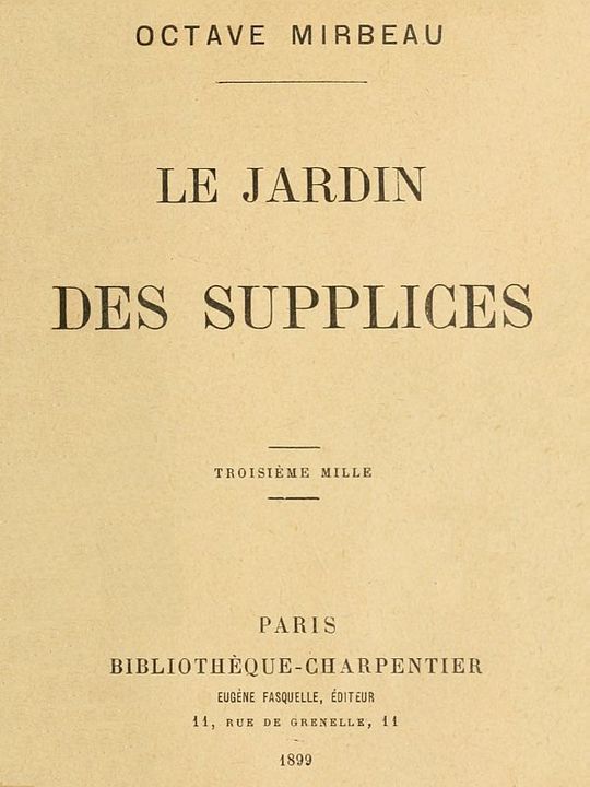 Le jardin des supplices