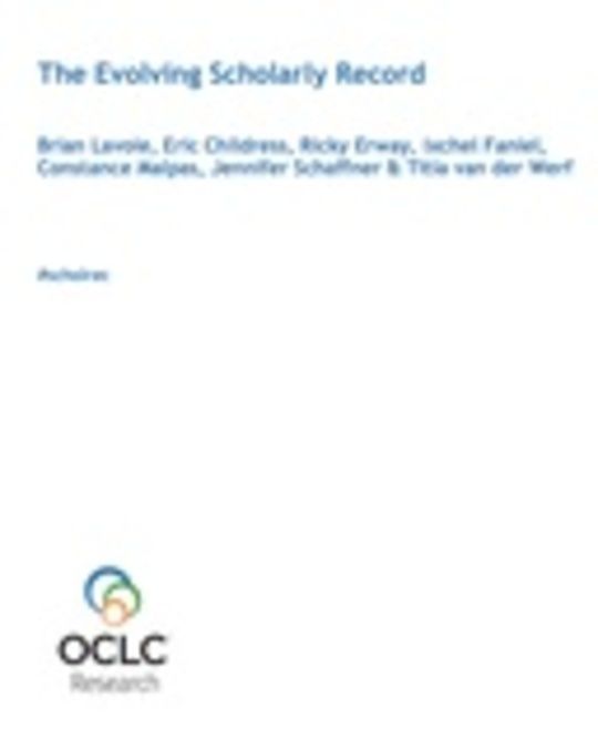 The Evolving Scholarly Record