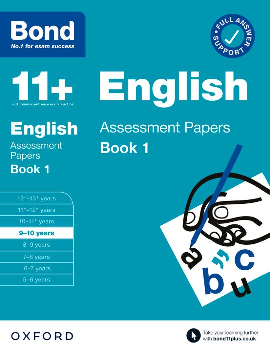 Bond 11+: English Assessment Papers Book 1 9-10 Years