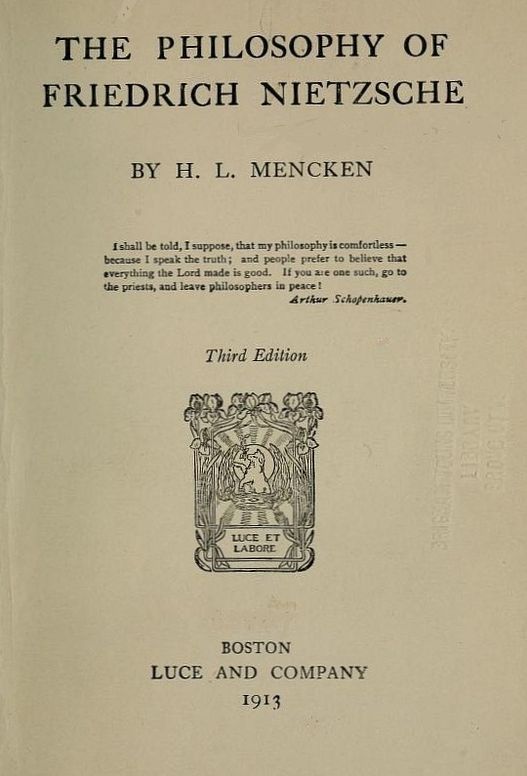 The Philosophy of Friedrich Nietzsche