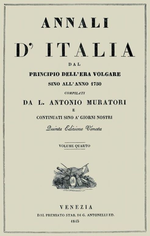 Annali d'Italia, vol. 4 dal principio dell'era volgare sino all'anno 1750