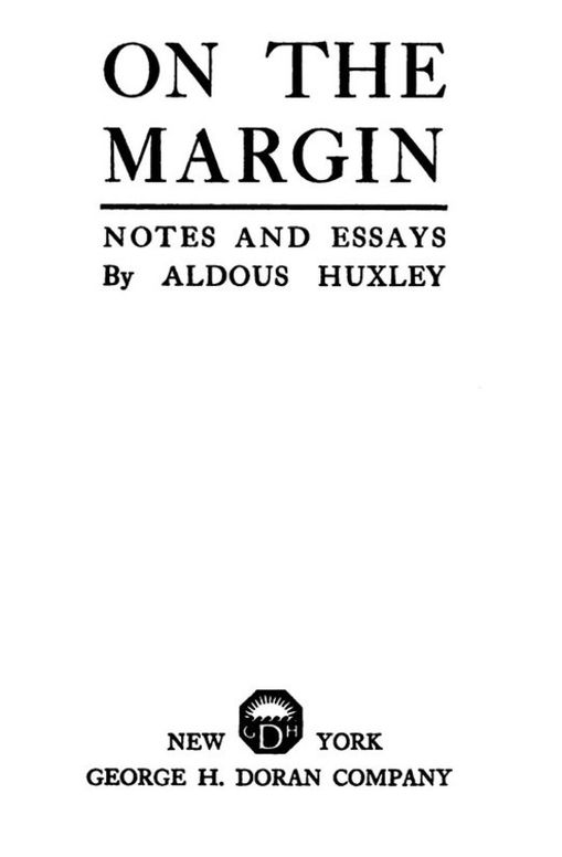 On the Margin
Notes and Essays