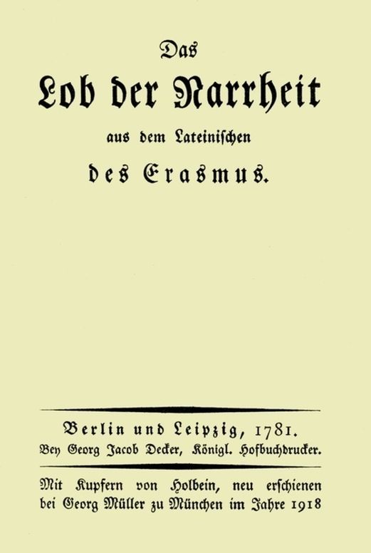 Das Lob der Narrheit