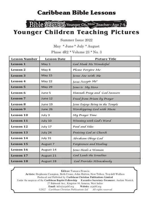 Bible Seekers - Teaching Pictures Summer Issue 2022