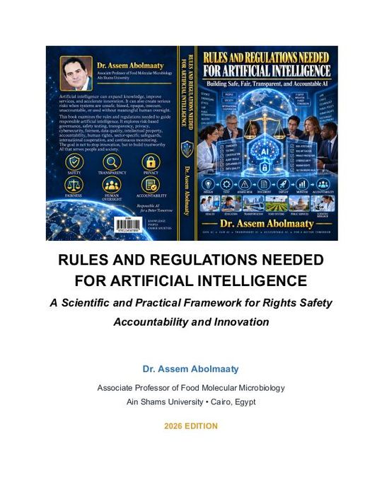 RULES AND REGULATIONS NEEDED FOR ARTIFICIAL INTELLIGENCE t