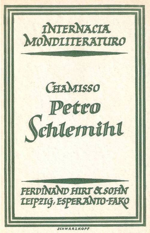 La mirinda historio de Petro Schlemihl