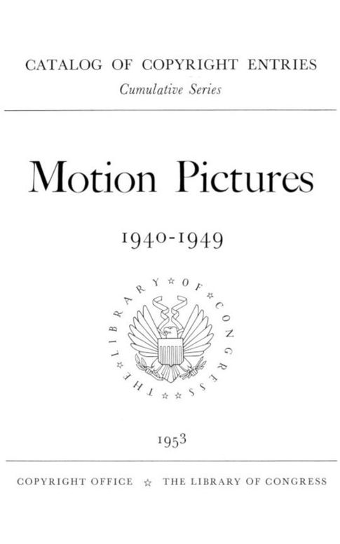 Motion pictures, 1940-1949