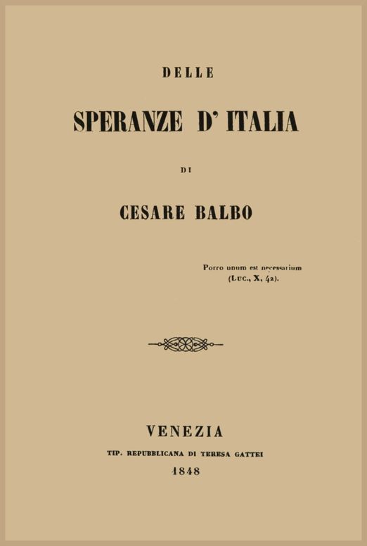 Delle speranze d'Italia