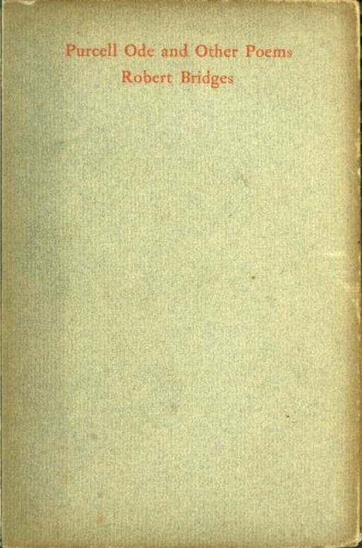 Purcell Ode and Other Poems