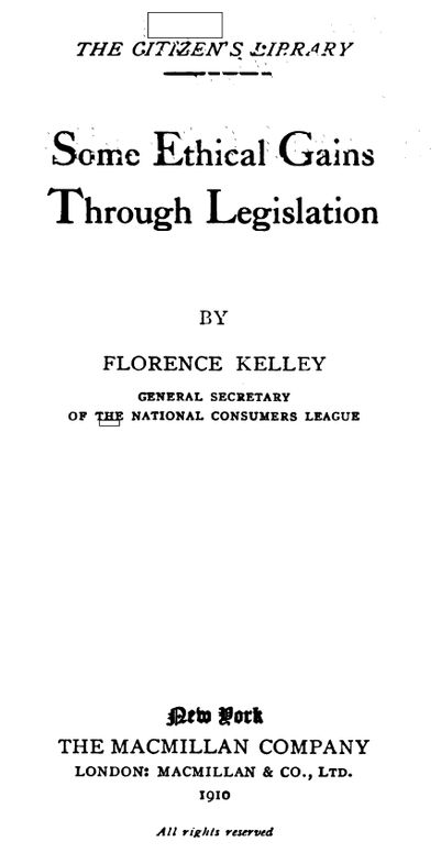 Some ethical gains through legislation