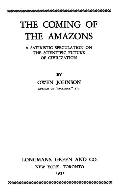 The coming of the Amazons