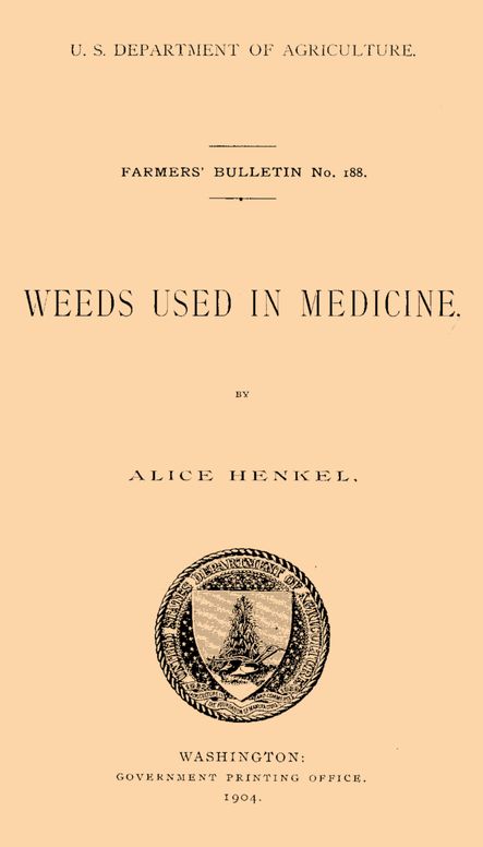 Weeds used in medicine