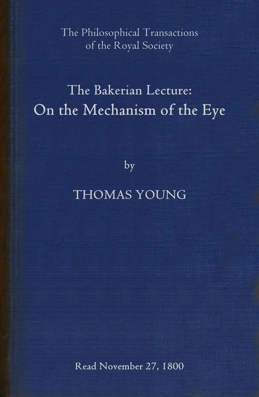 The Bakerian lecture
