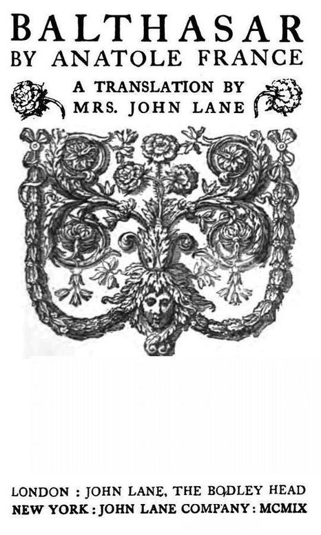 Balthasar and Other Works - 1909