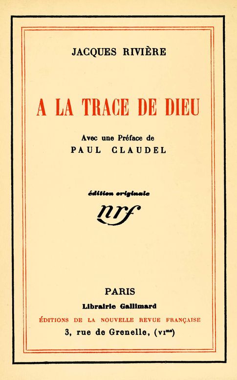 A la trace de Dieu