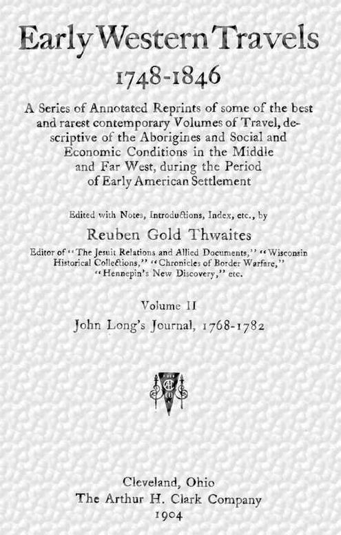 Early western travels, 1748-1846, Volume 2 (of 2)
