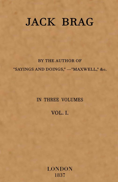 Jack Brag, vol. 1 (of 3)