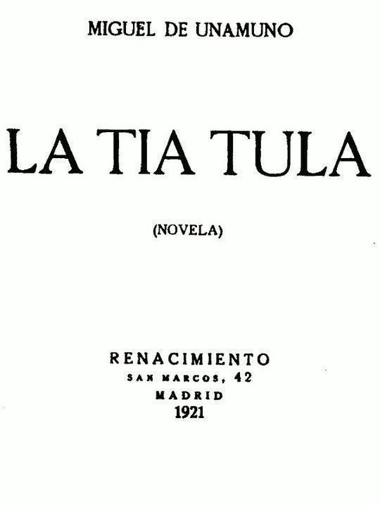 La Tía Tula Novela