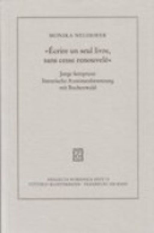 "Ecrire un seul livre, sans cesse renouvele"