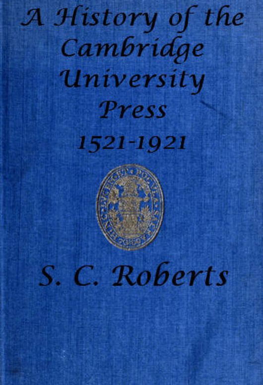 A History of the Cambridge University Press