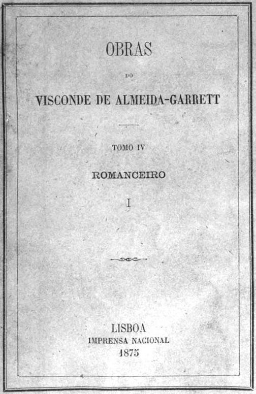 Romanceiro I
Romances da Renascença