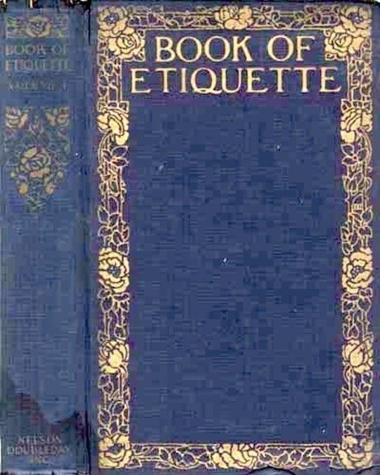 Book of Etiquette, Volume I