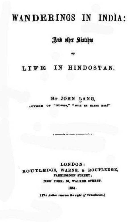 Wanderings in India And Other Sketches of Life in Hindostan
