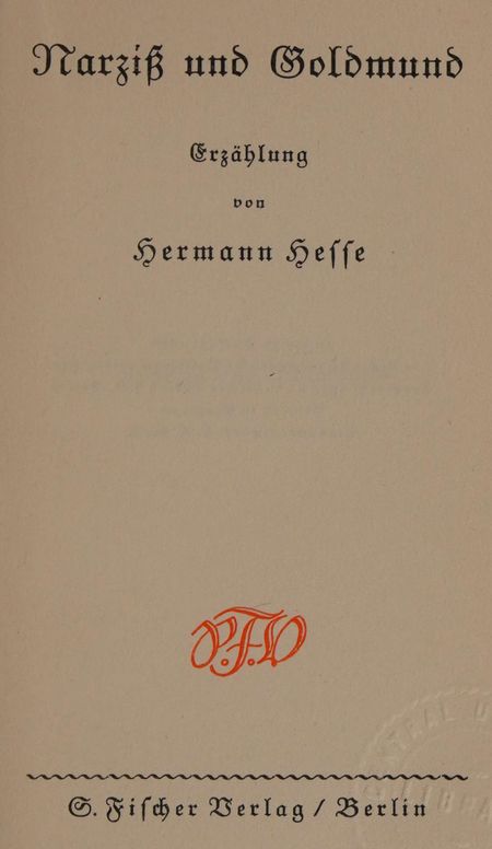 Narziß und Goldmund