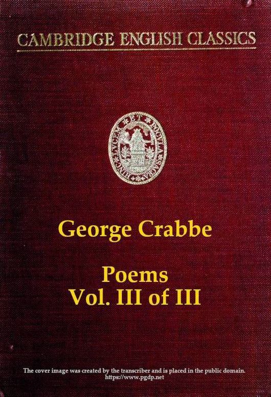 George Crabbe Poems, Volume III (of 3)