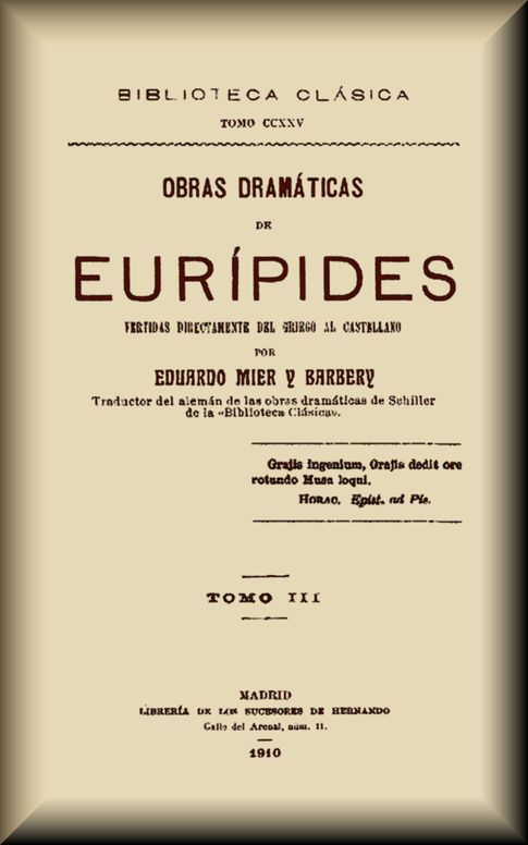 Obras dramáticas de Eurípides (3 de 3)