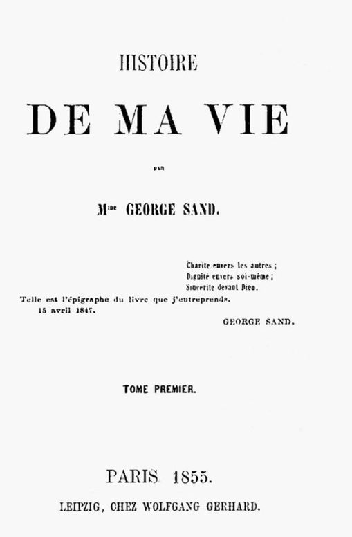 Histoire de ma Vie, Livre 1 (Vol.1 to 4)