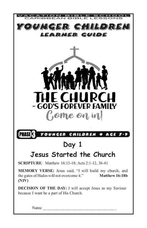 VBS 2020 Younger Children Learner Guide