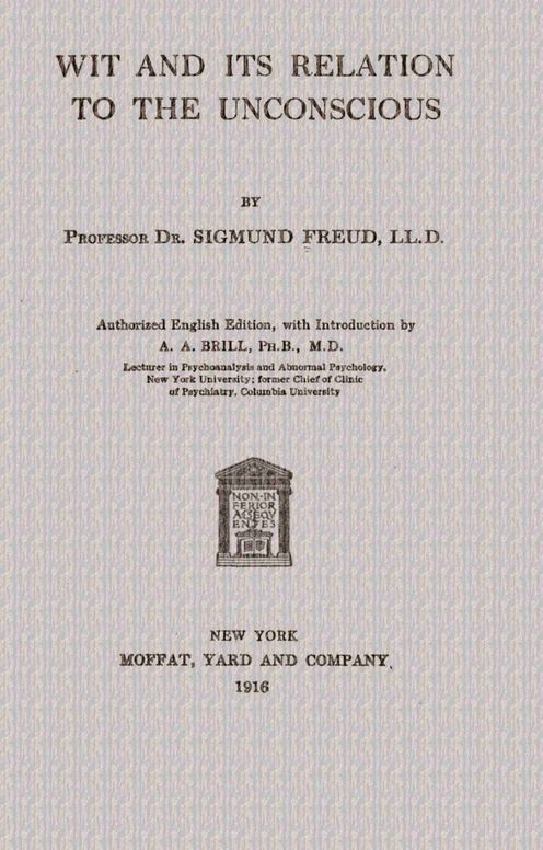 Wit and its relation to the unconscious