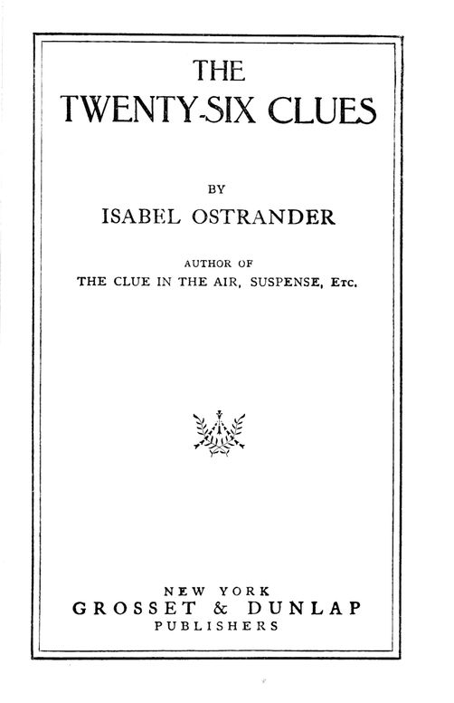 The twenty-six clues