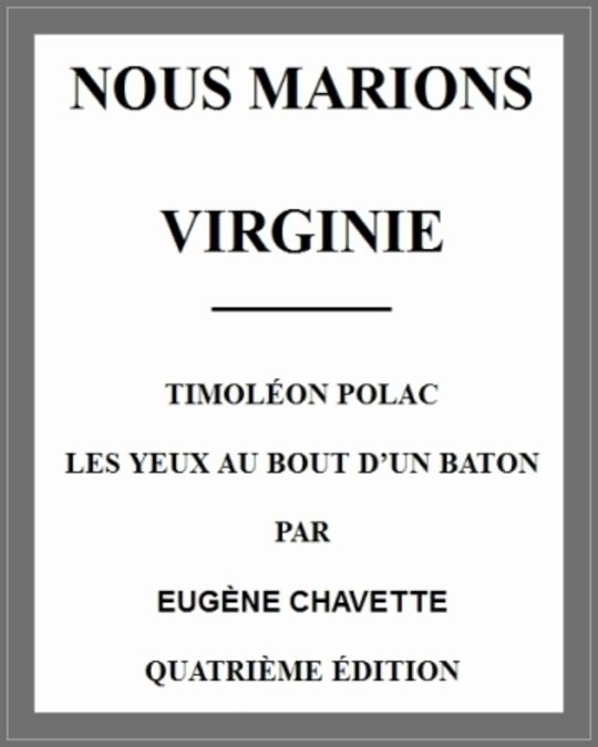 Nous marions Virginie
