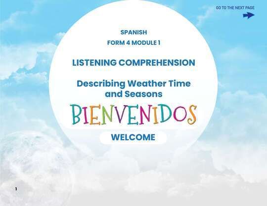 Spanish Form 4 Module 1