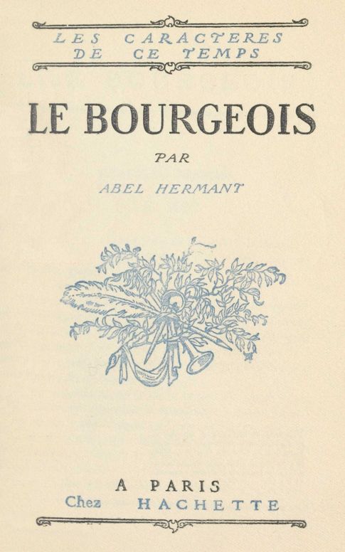 Le bourgeois