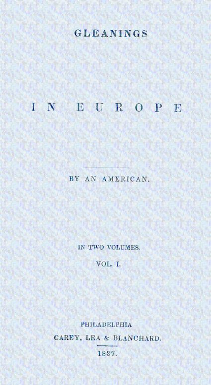 Gleanings in Europe
