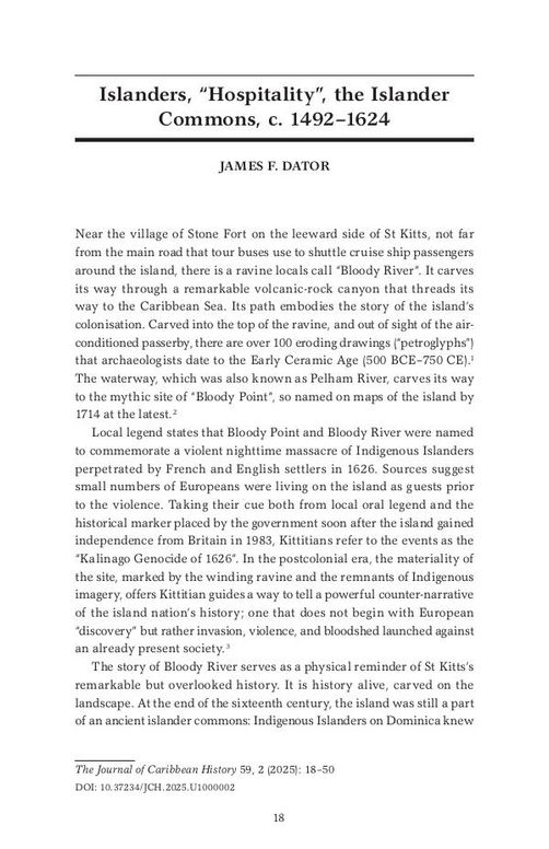 Islanders, “Hospitality”, the Islander Commons, c. 1492–1624