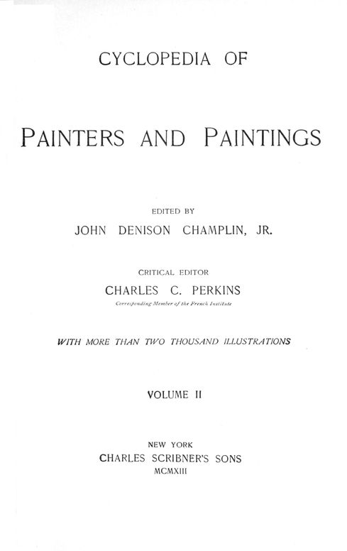 Cyclopedia of painters and paintings, volume 2 (of 4)