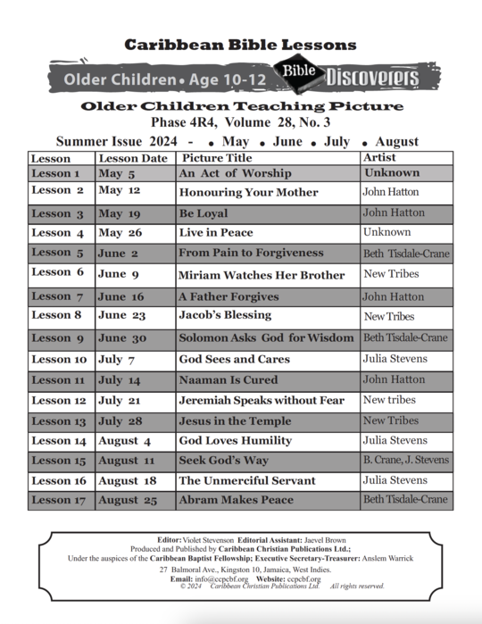 Bible Discoverers - Teaching Pictures Summer Issue 2024