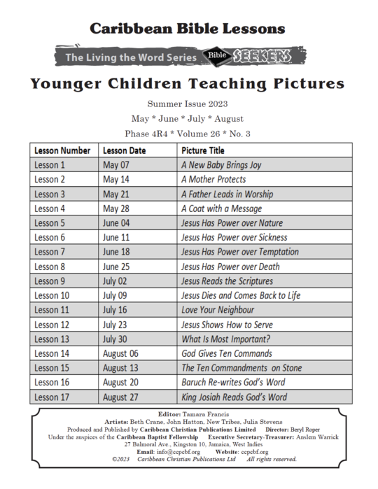 Bible Seekers - Teaching Pictures Summer Issue 2023