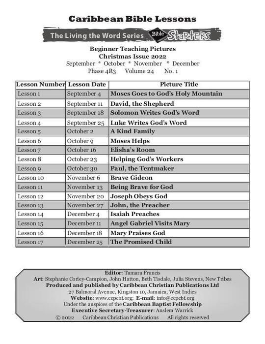 Bible Starters - Teaching Pictures Christmas Issue 2022