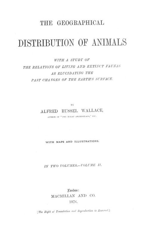 The Geographical Distribution of Animals, Volume II
With a study of the relations of living and extinct faunas
as elucidating the past changes of the Earth's surface