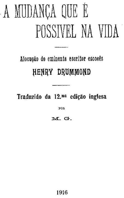 A mudança que é possivel na vida