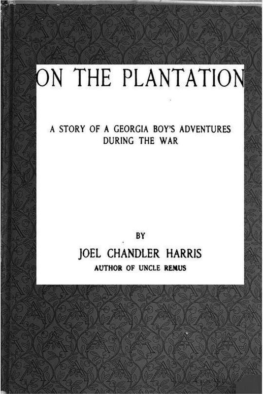 On the Plantation A Story of a Georgia Boy's Adventures during the War